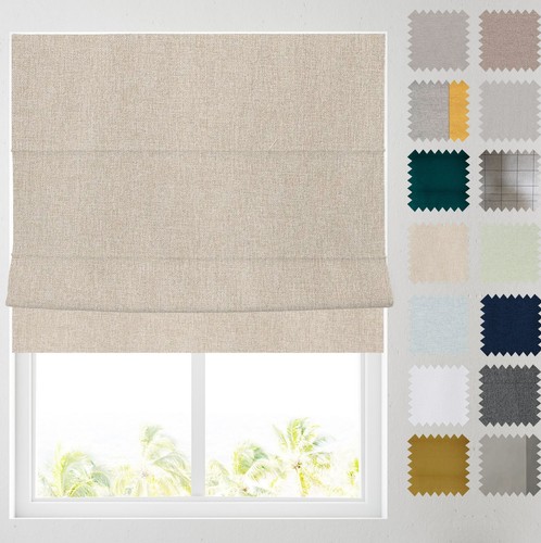 Soft textured ara roman blinds - textured,