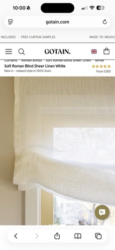 Gotain sheer linen roman - , blind